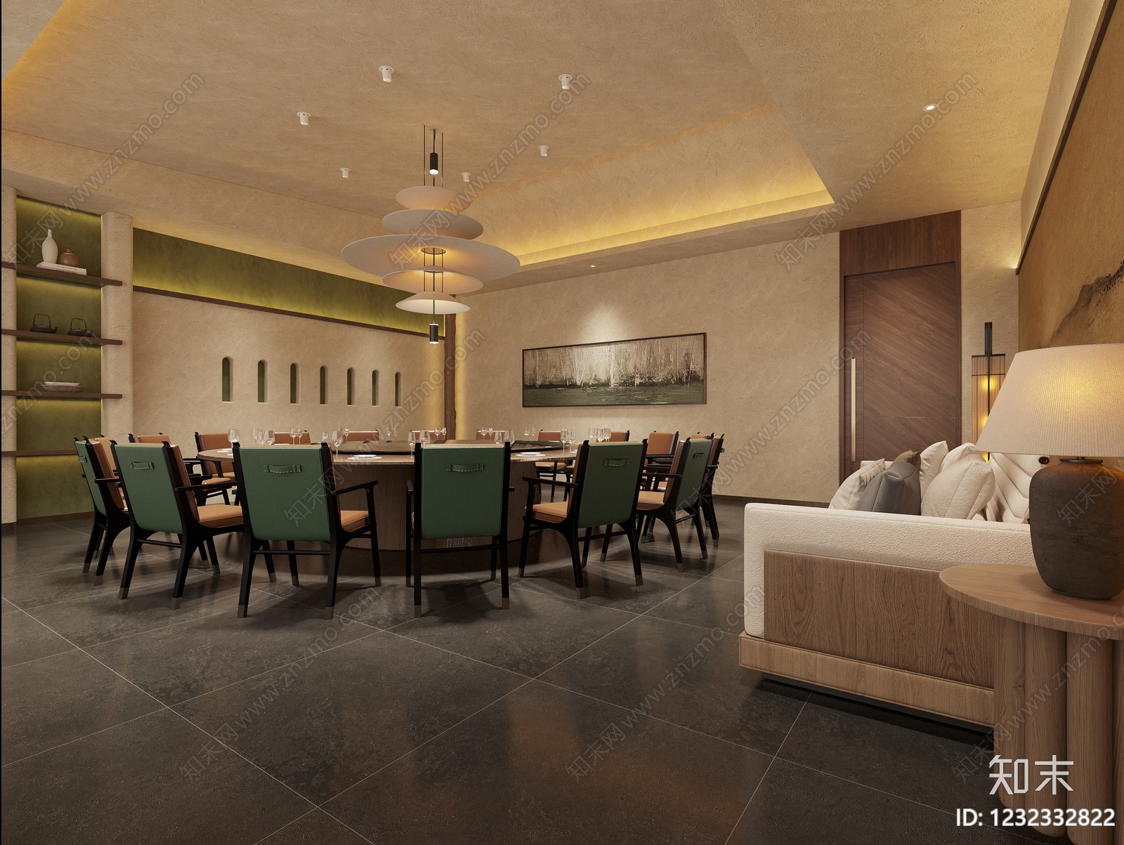 侘寂包厢3D模型下载【ID:1232332822】