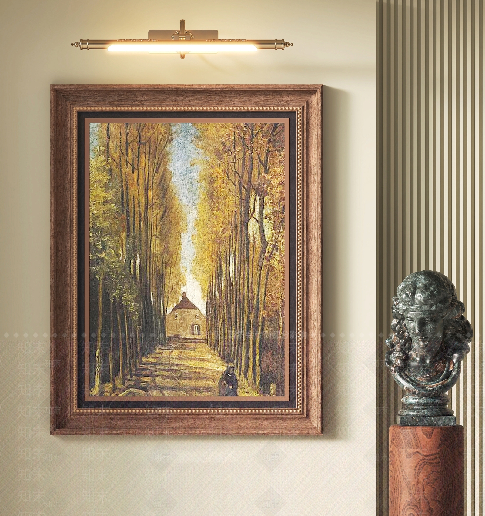 中古风艺术挂画SU模型下载【ID:1232334196】