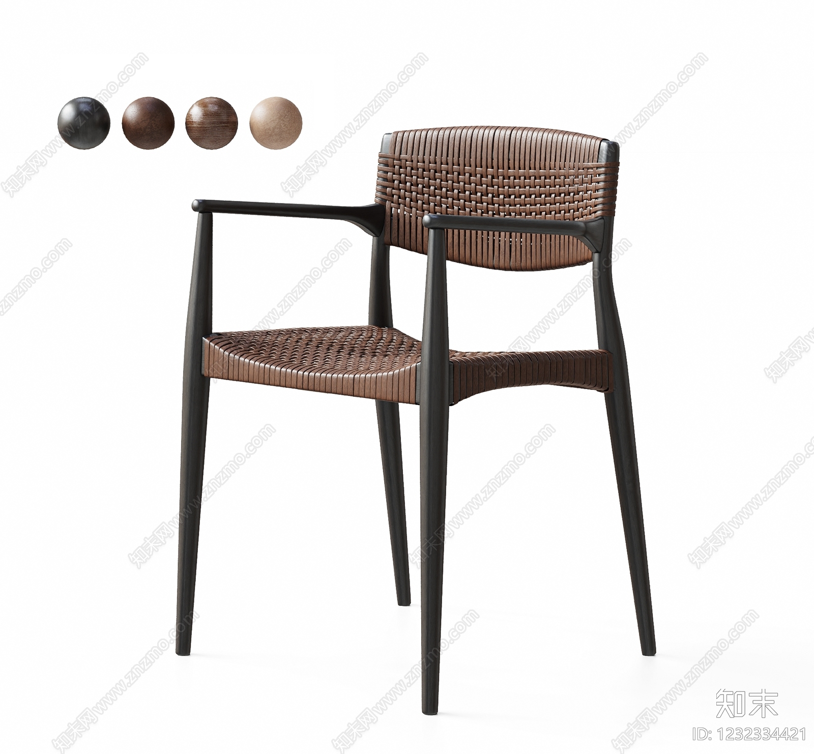 现代简约户外椅3D模型下载【ID:1232334421】