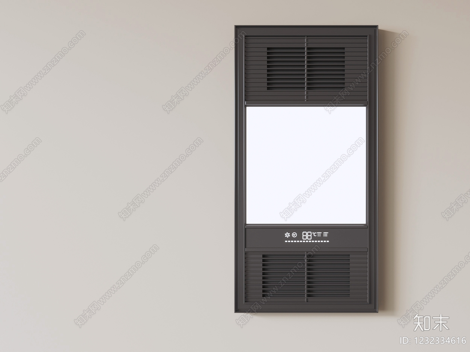 现代简约浴霸3D模型下载【ID:1232334616】