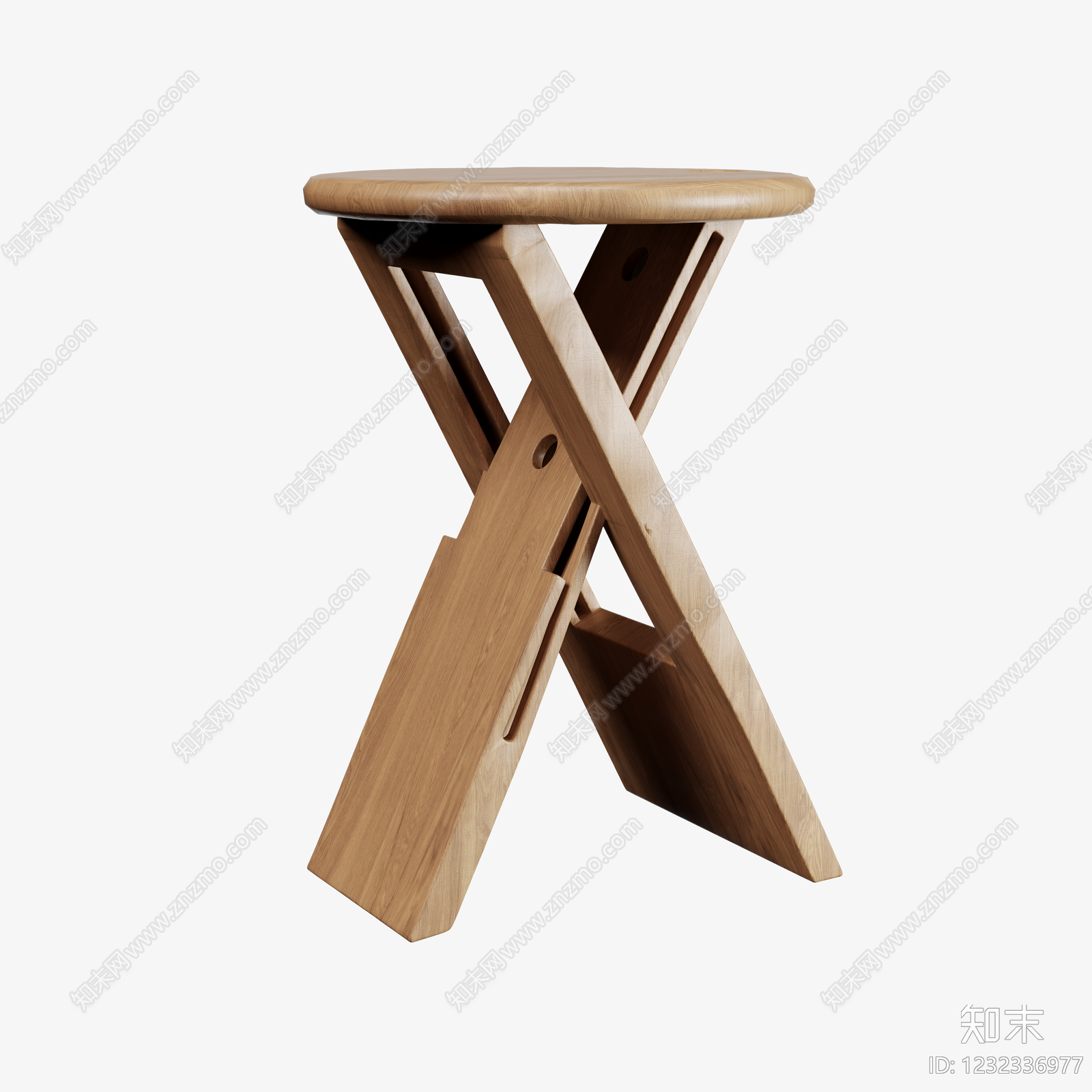原木风换鞋凳3D模型下载【ID:1232336977】