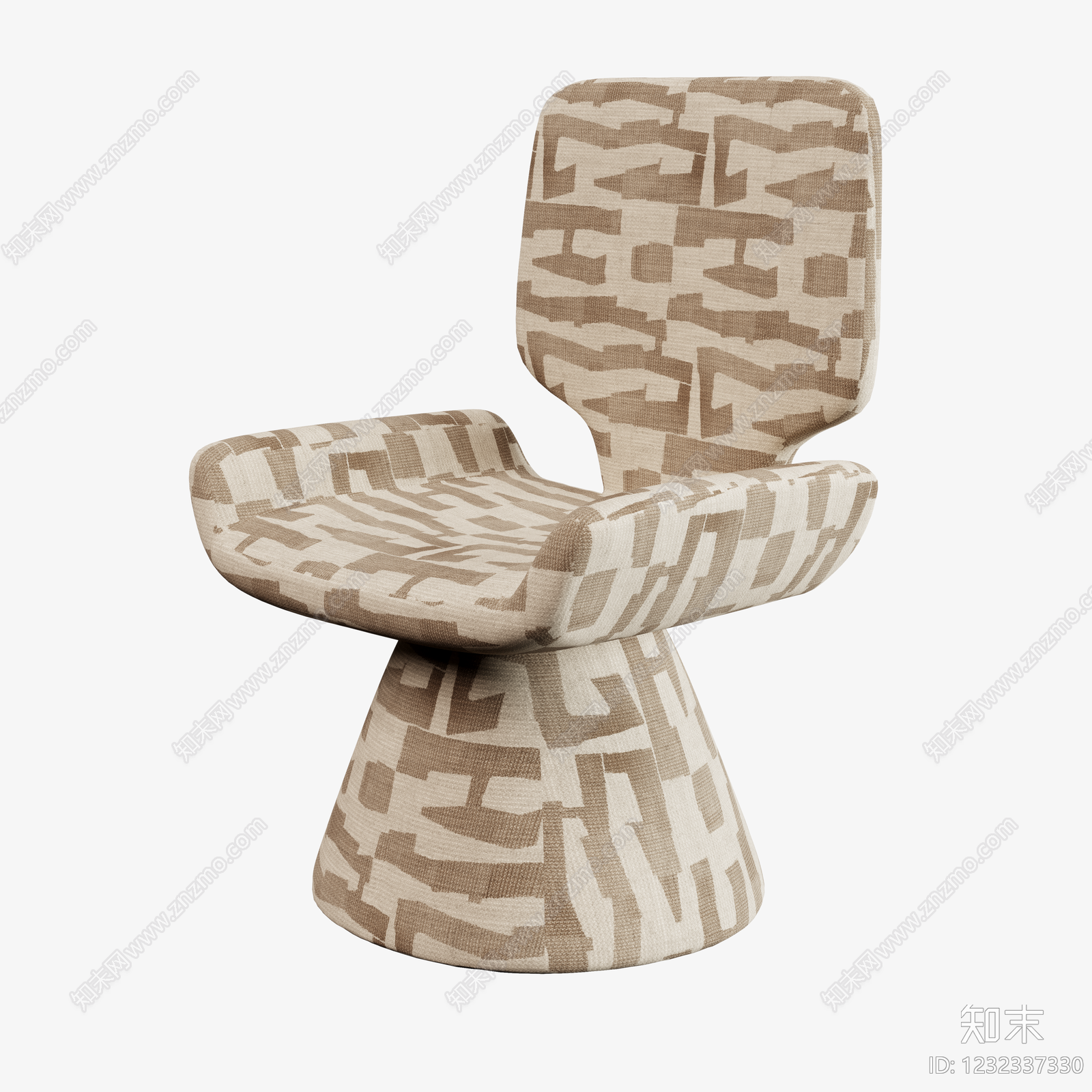 中古风休闲椅3D模型下载【ID:1232337330】