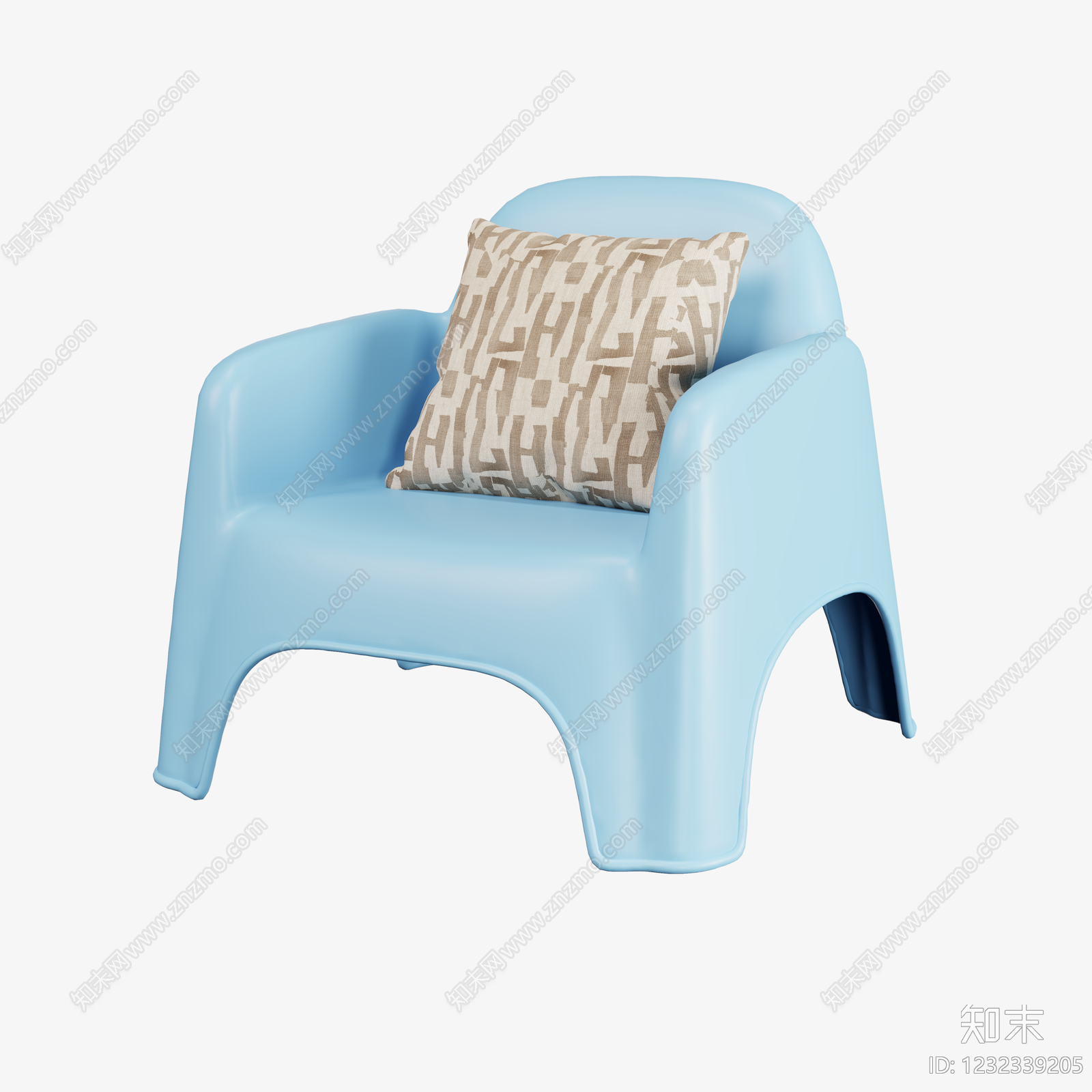现代儿童椅3D模型下载【ID:1232339205】