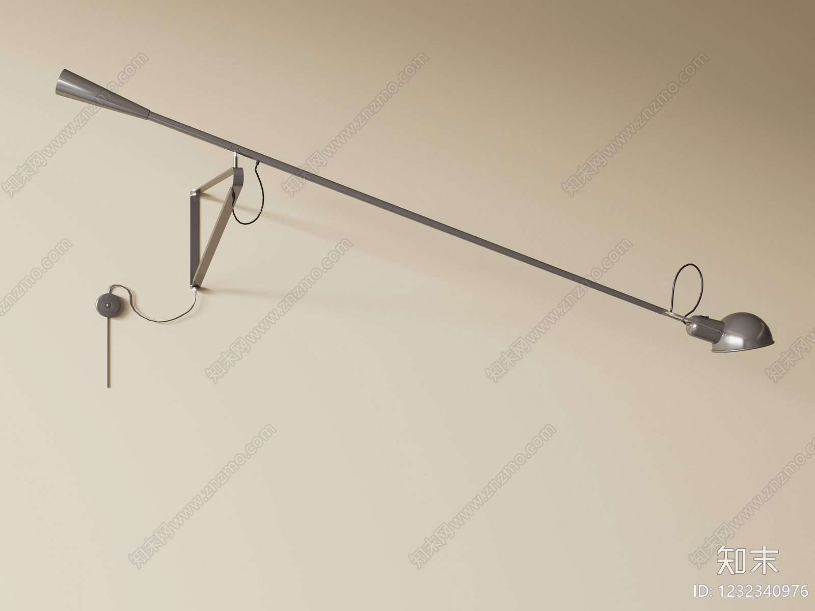 极简阅读灯3D模型下载【ID:1232340976】