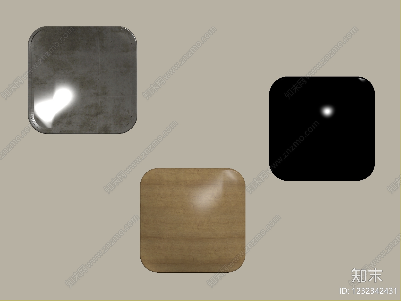 现代简约挂件SU模型下载【ID:1232342431】