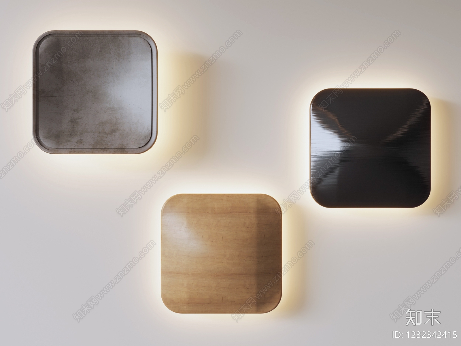 极简挂件3D模型下载【ID:1232342415】