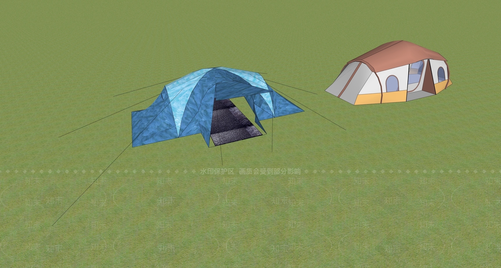 帐篷SU模型下载【ID:1232344398】