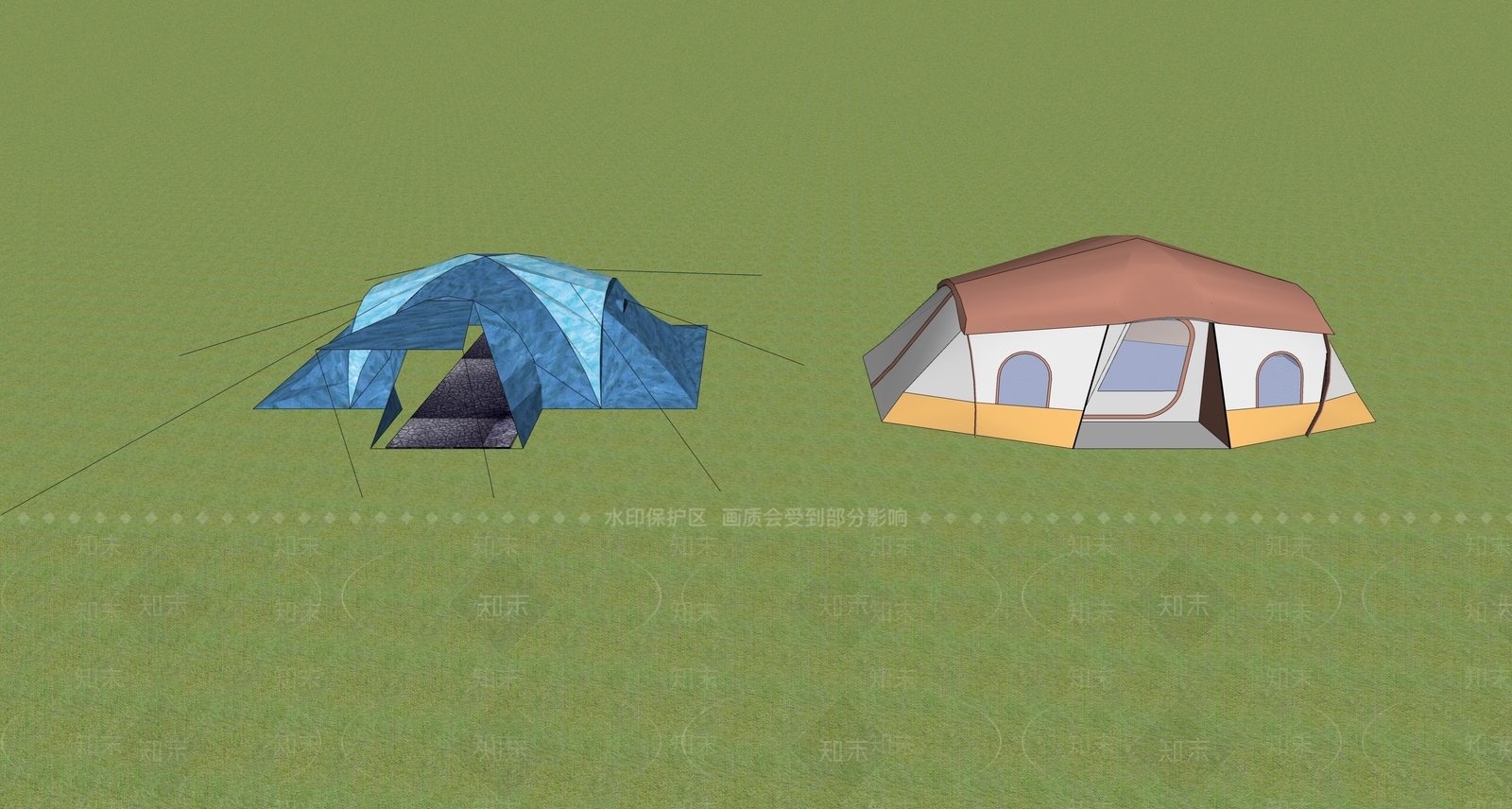 帐篷SU模型下载【ID:1232344398】