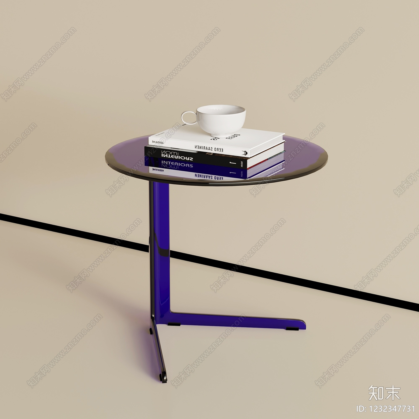 现代简约边几3D模型下载【ID:1232347731】