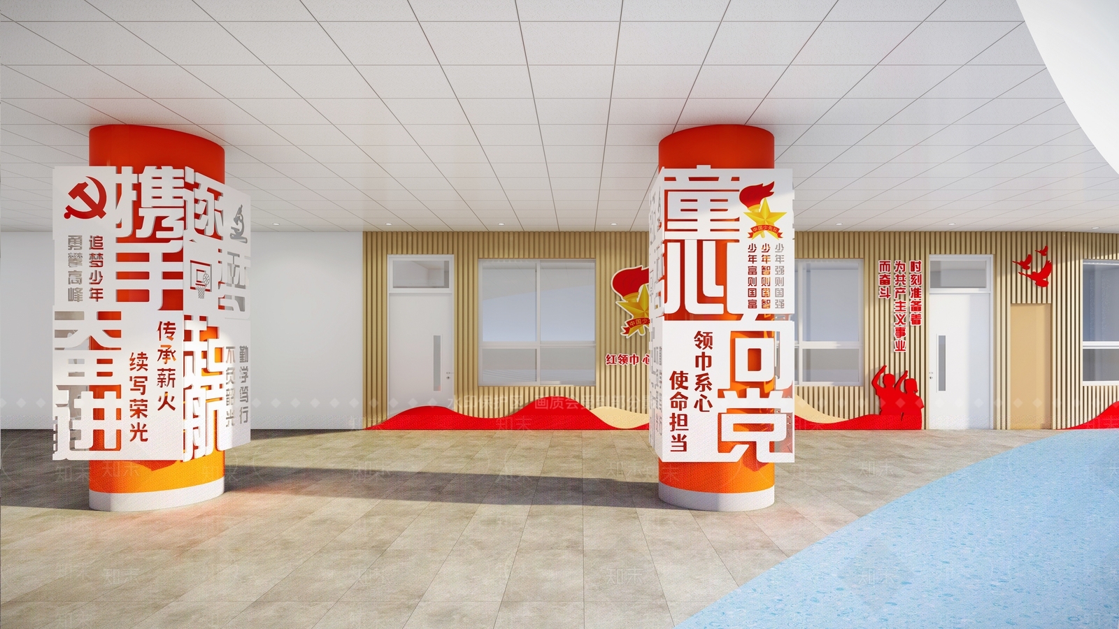 现代其他学校空间SU模型下载【ID:1232349756】