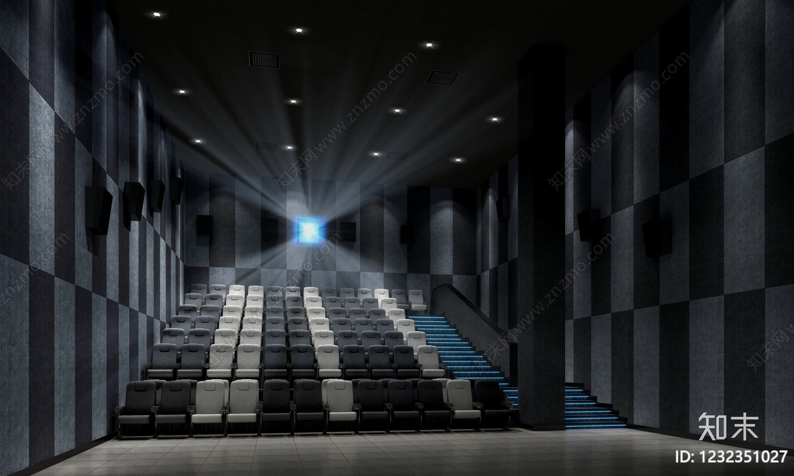 现代电影院3D模型下载【ID:1232351027】