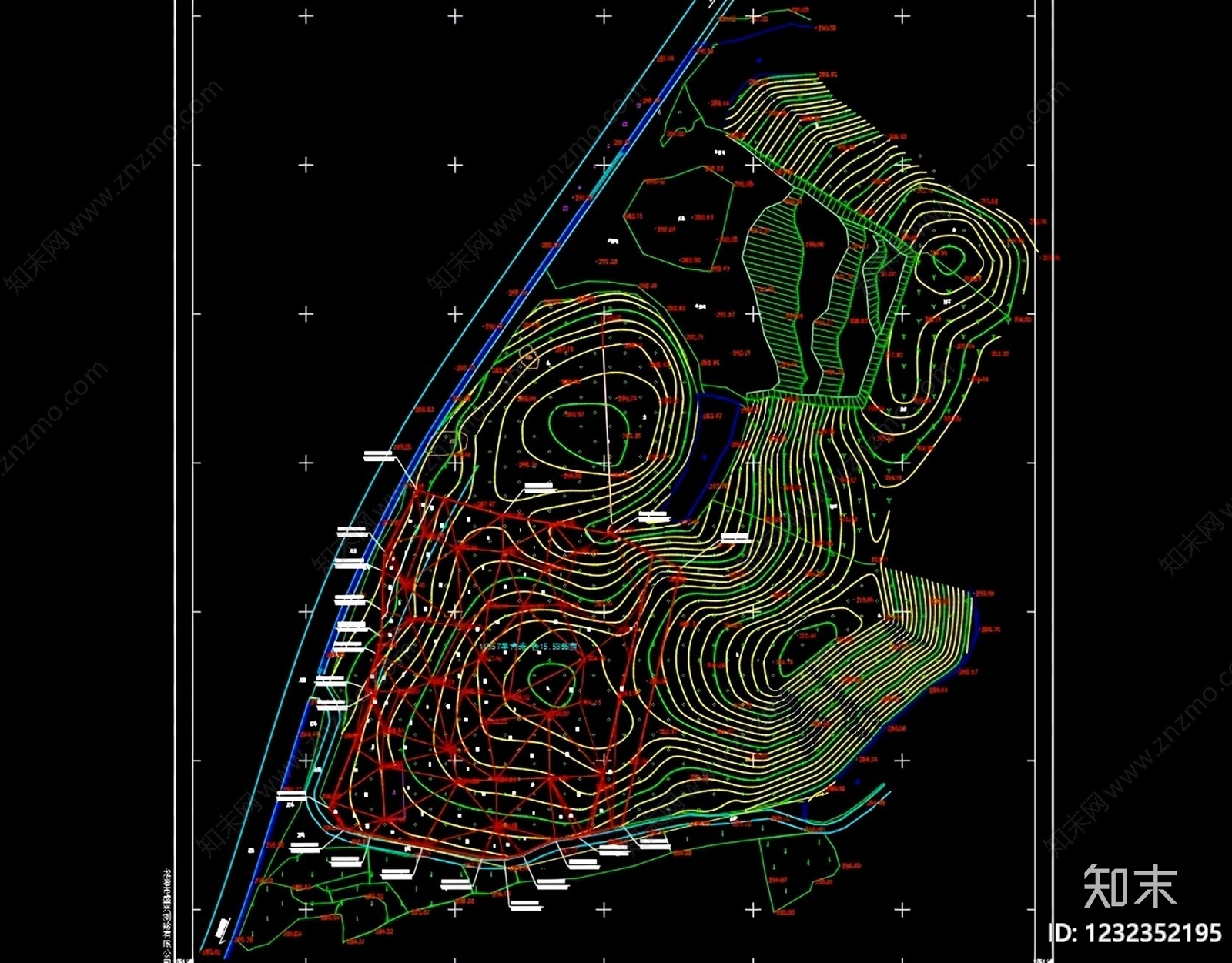 服务区cad施工图下载【ID:1232352195】