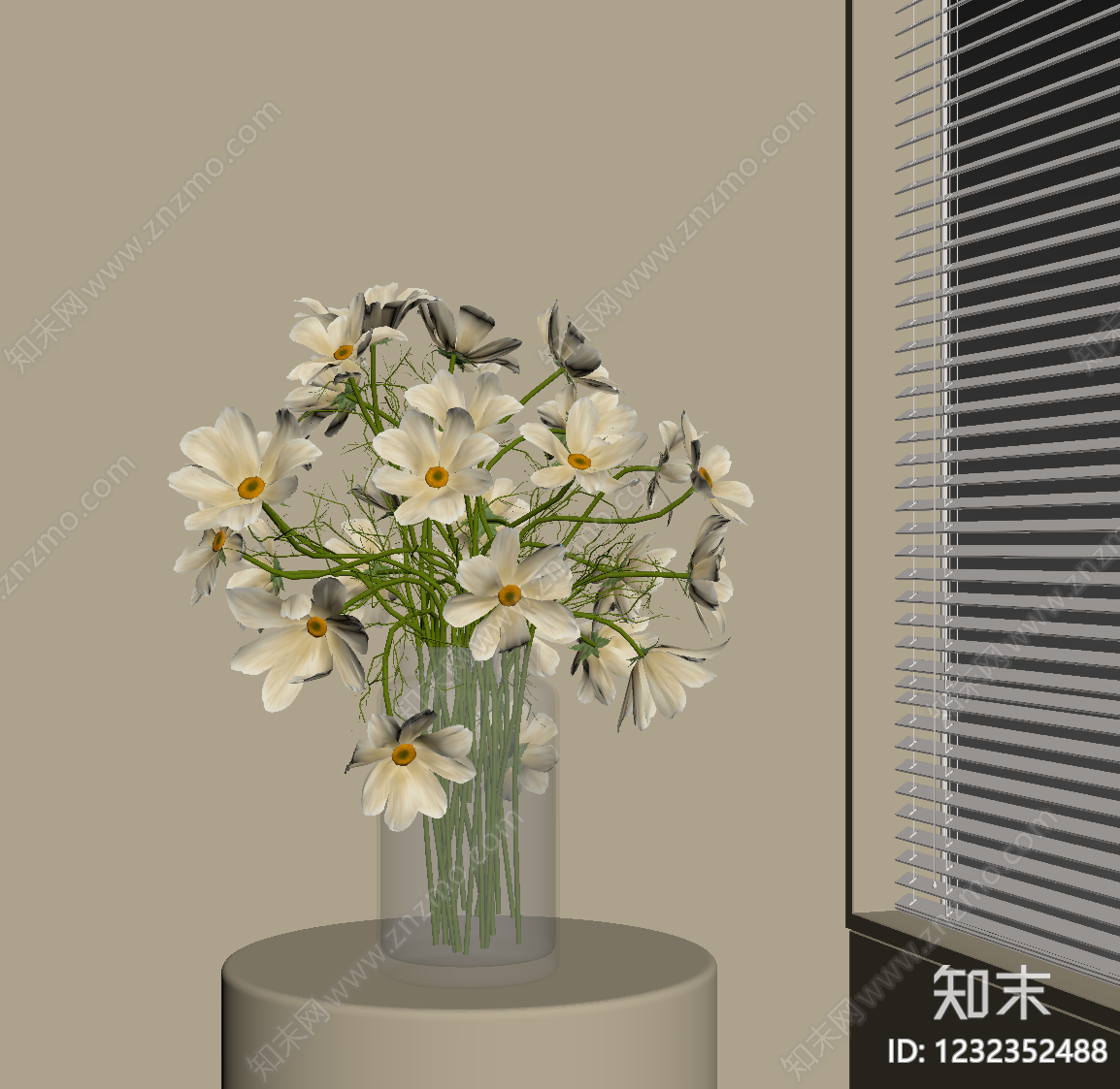 奶油风花瓶SU模型下载【ID:1232352488】