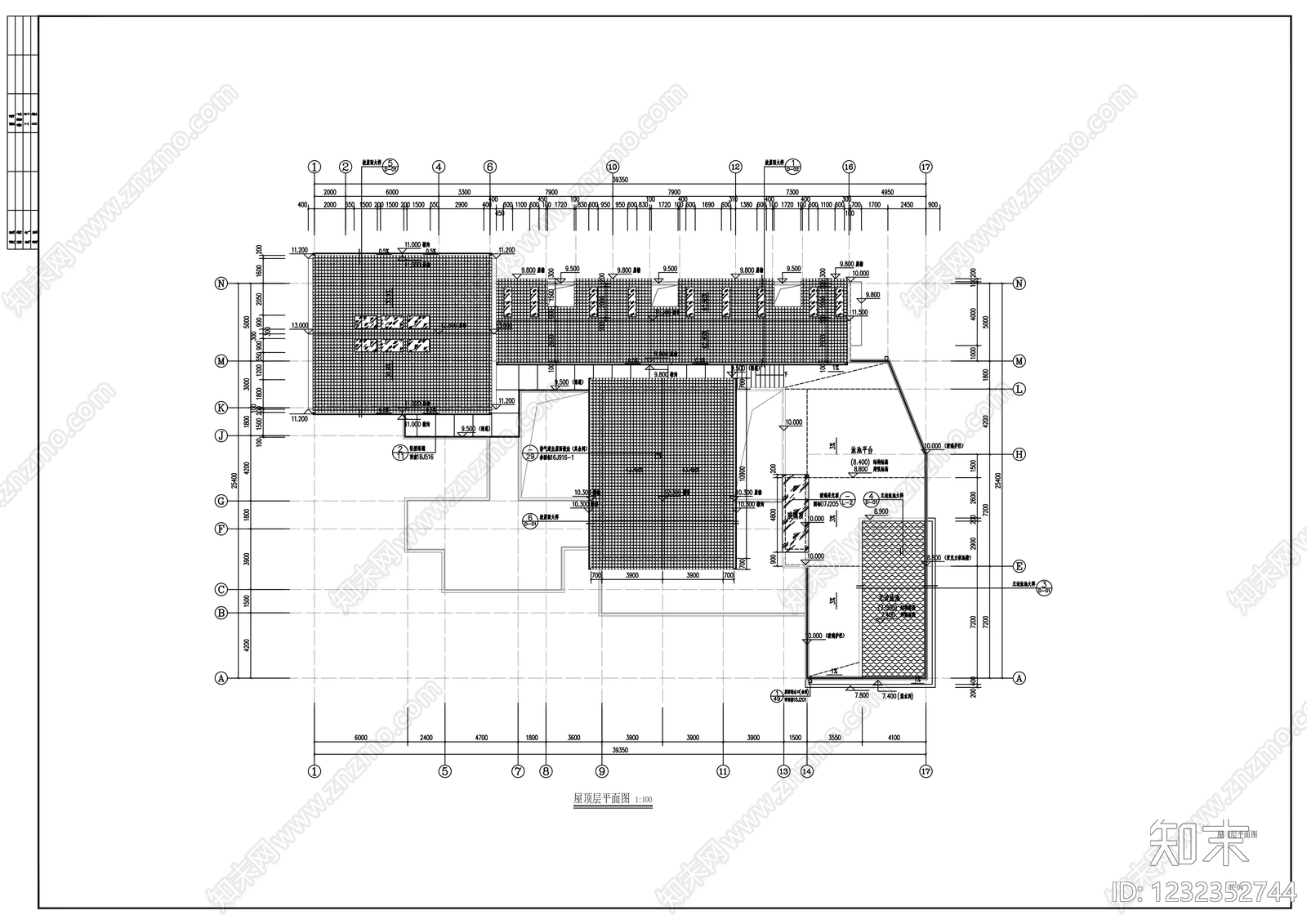 民宿建筑cad施工图下载【ID:1232352744】