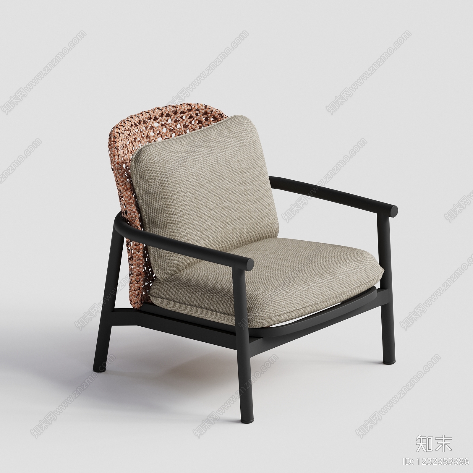 北欧躺椅3D模型下载【ID:1232353396】