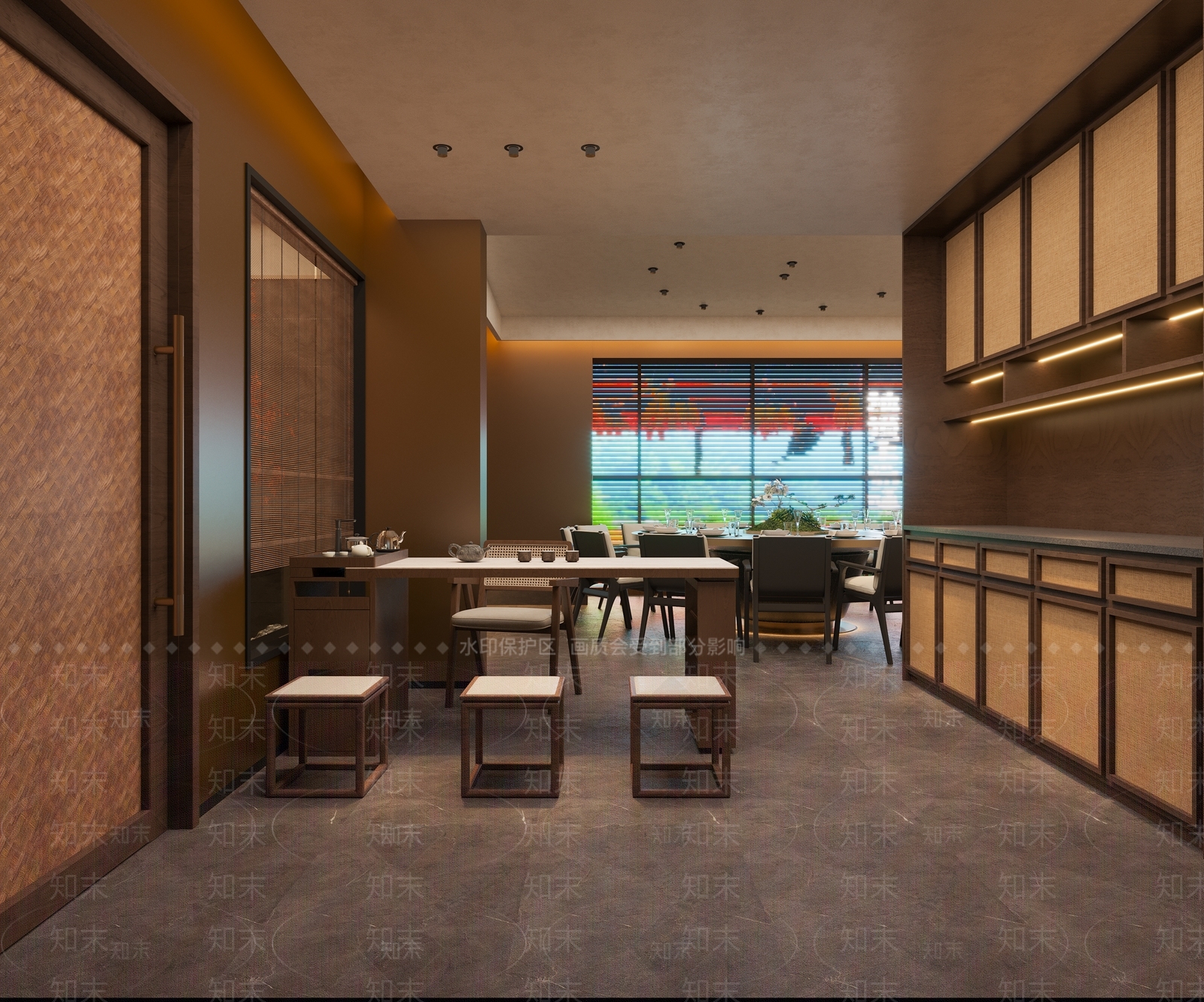 新中式包厢3D模型下载【ID:1232354799】