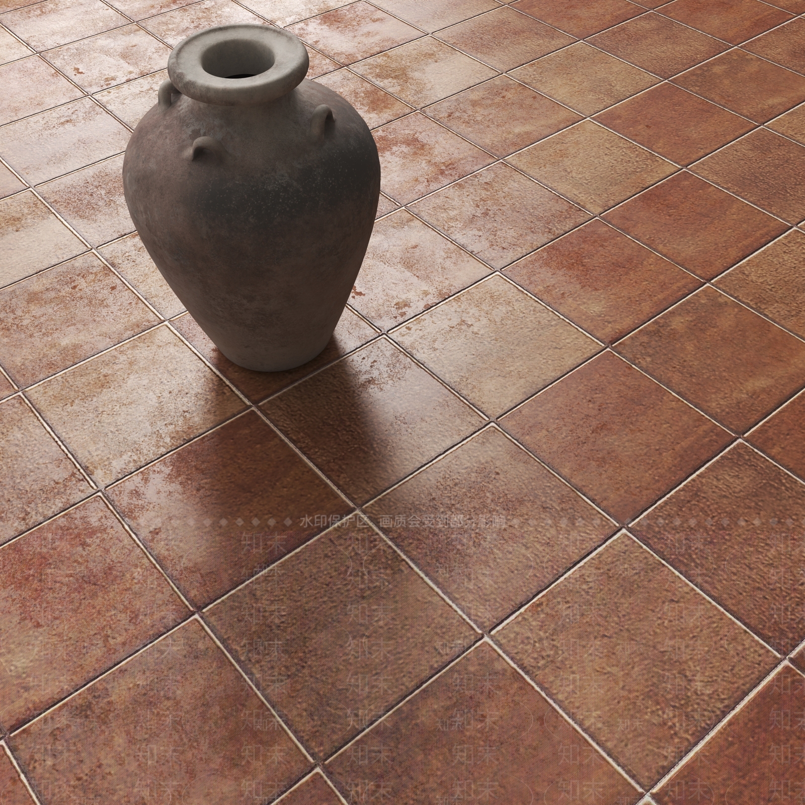 侘寂瓷砖展厅3D模型下载【ID:1232356332】