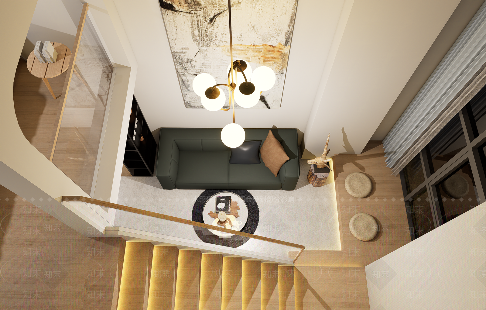 原木风公寓SU模型下载【ID:1232357274】