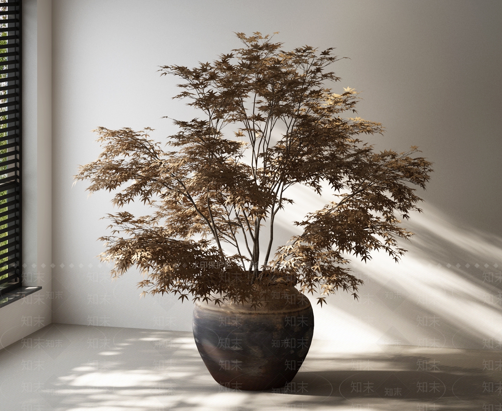 侘寂盆栽SU模型下载【ID:1232357668】