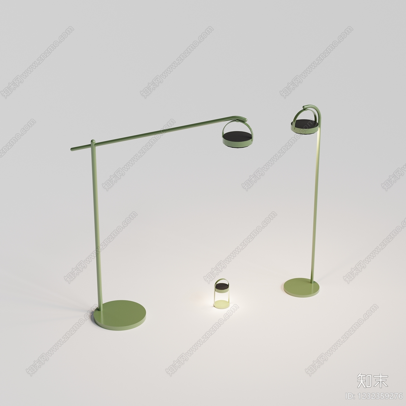 极简灯具组合SU模型下载【ID:1232359276】