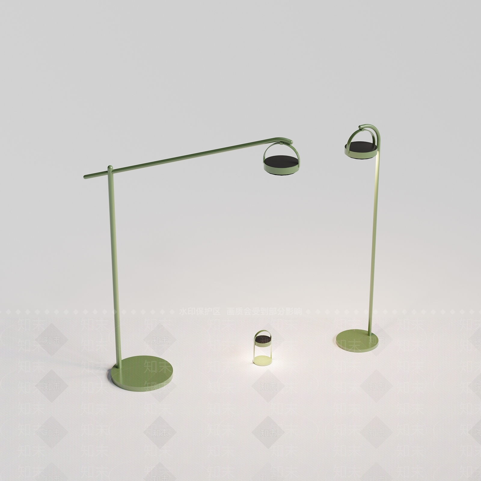 极简落地灯3D模型下载【ID:1232359248】