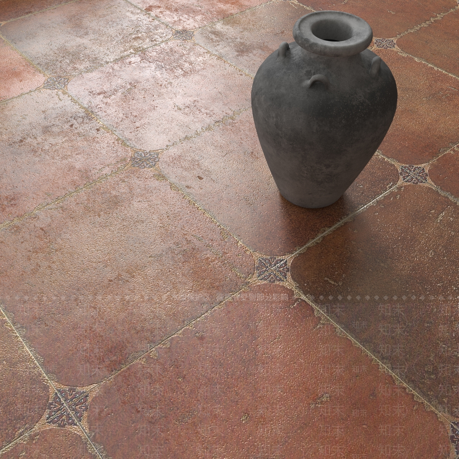 侘寂瓷砖展厅3D模型下载【ID:1232360242】