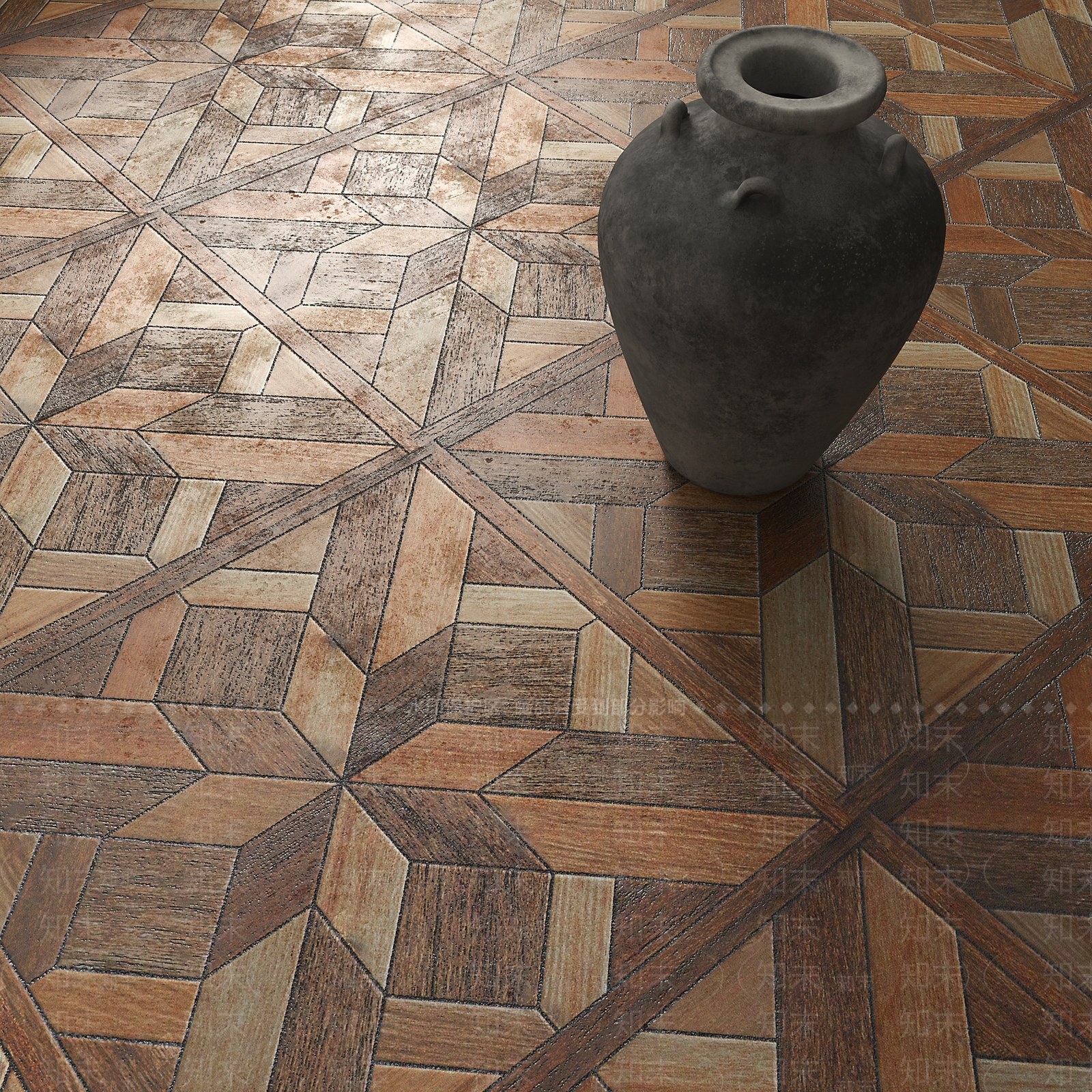 侘寂瓷砖展厅3D模型下载【ID:1232360422】