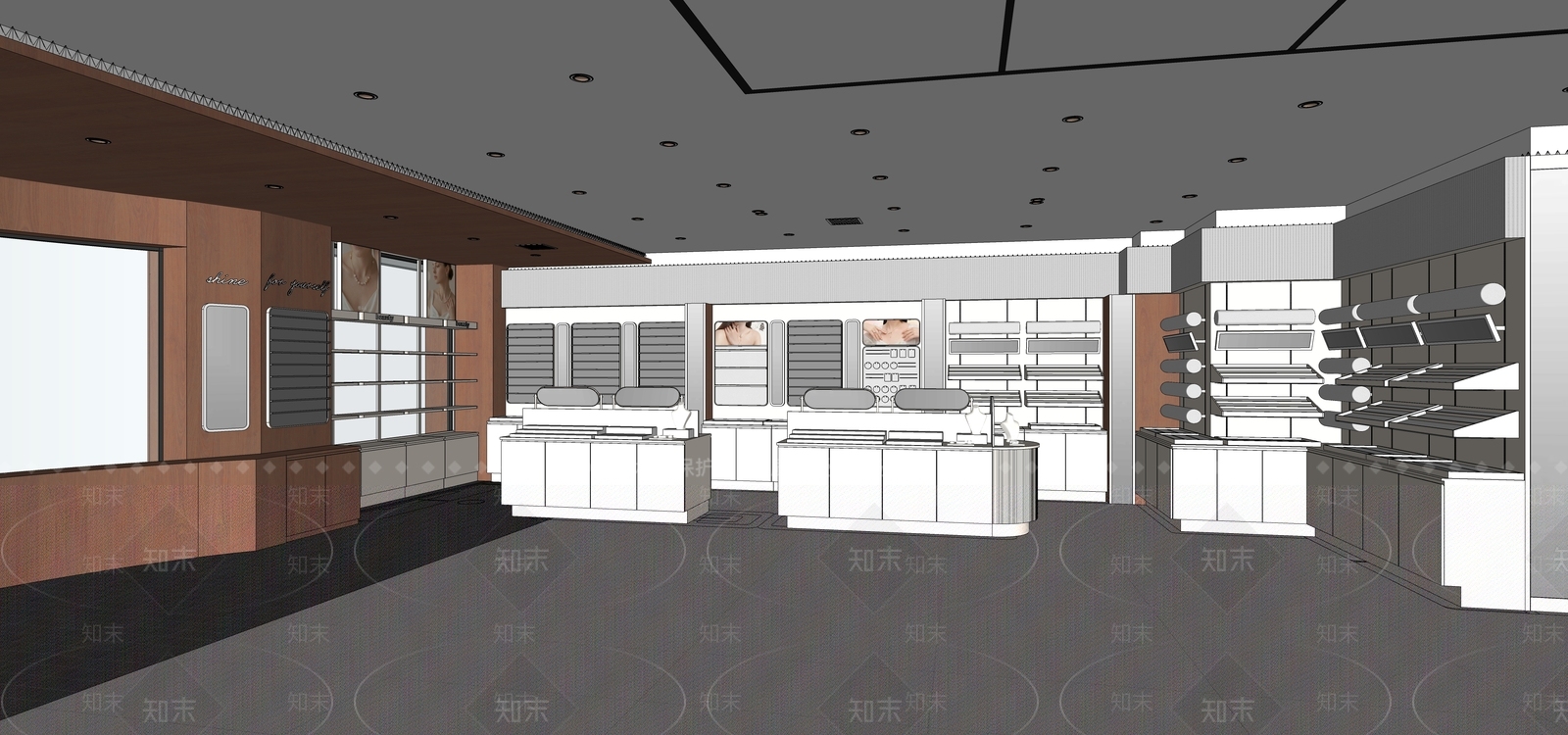 现代简约其他店铺SU模型下载【ID:1232360526】