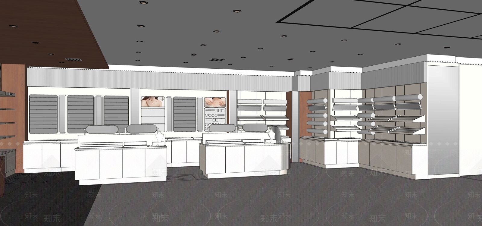 现代简约其他店铺SU模型下载【ID:1232360526】