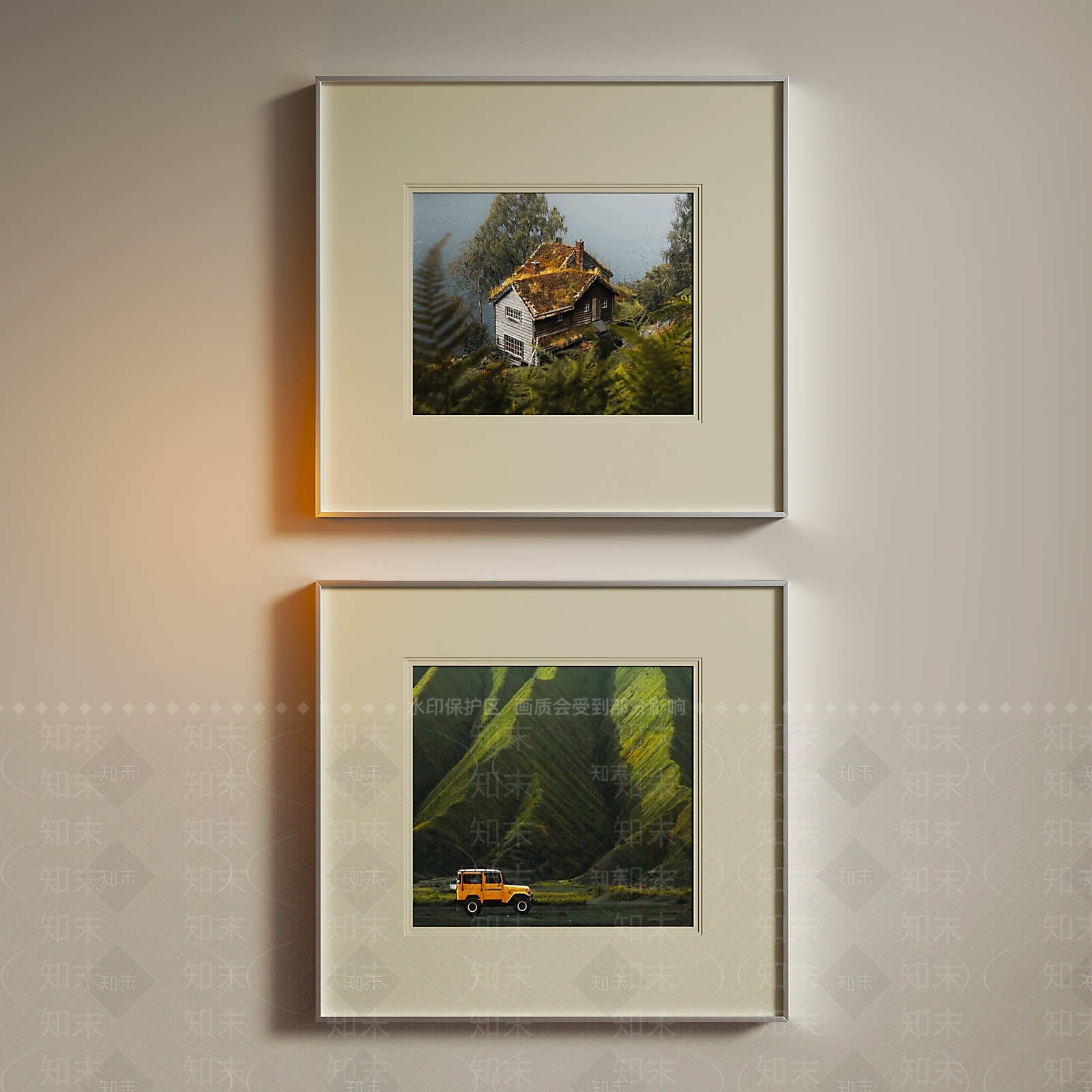 极简艺术展厅3D模型下载【ID:1232360648】