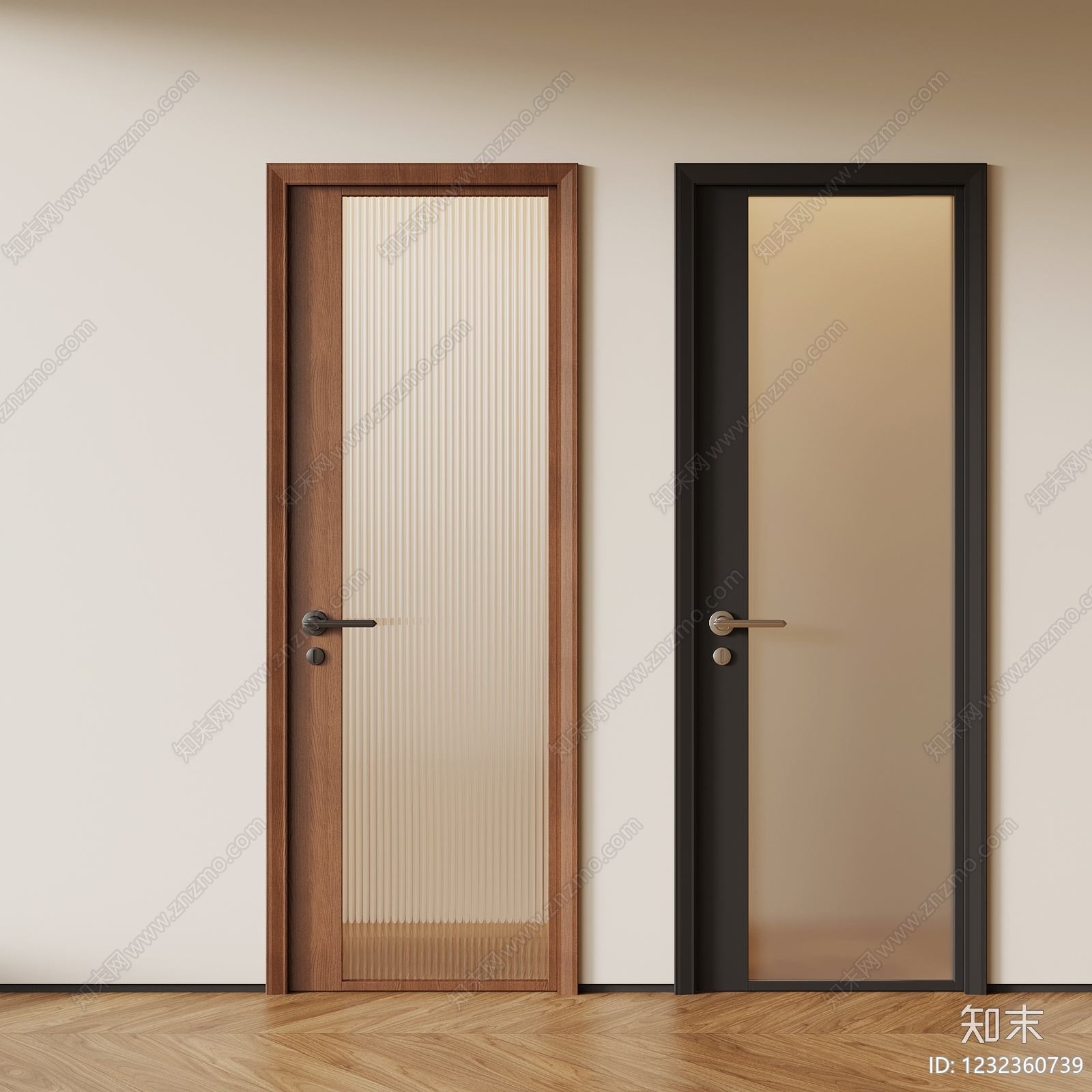 中古风单开门SU模型下载【ID:1232360739】