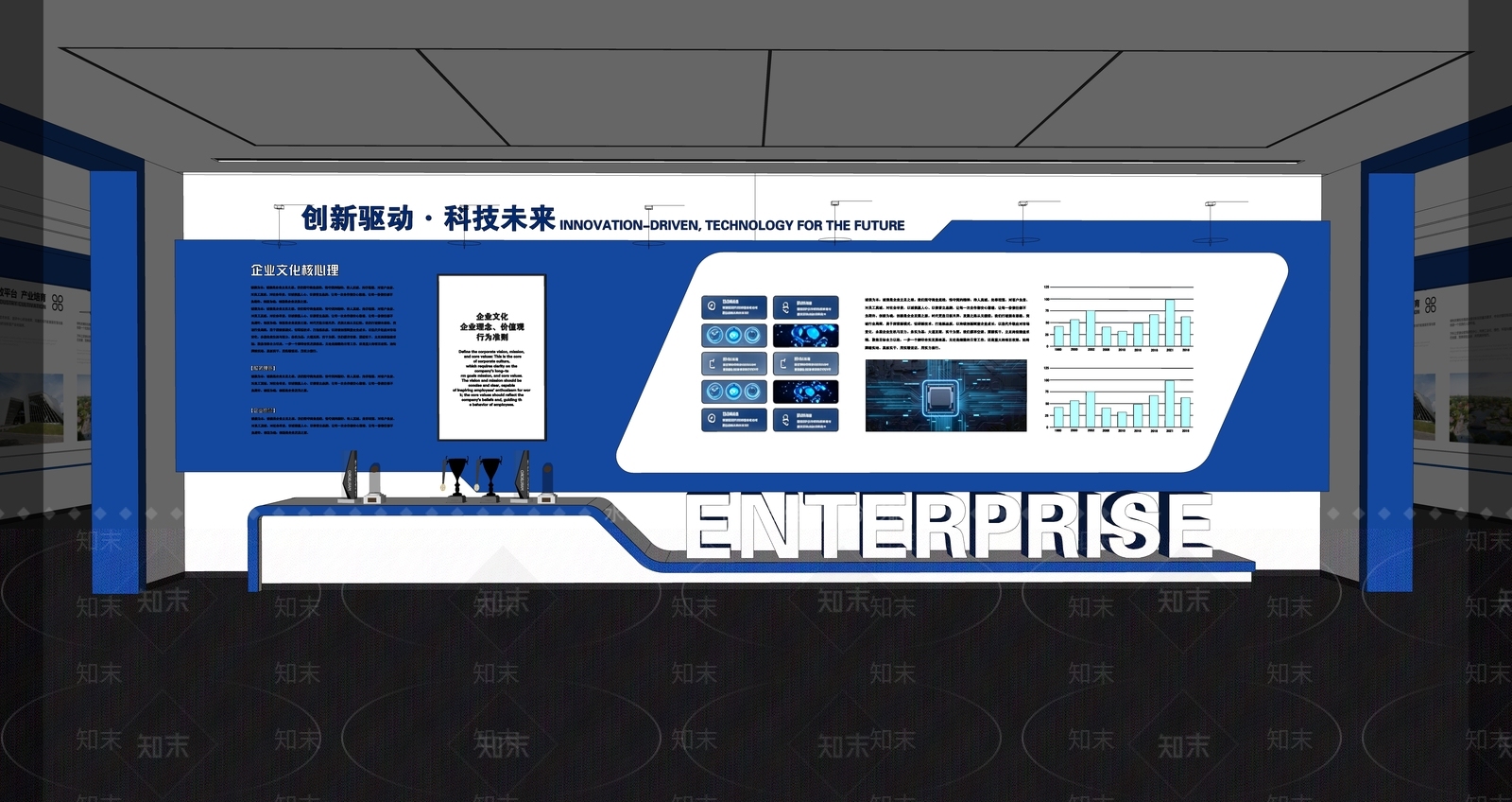 文创展厅SU模型下载【ID:1232361187】