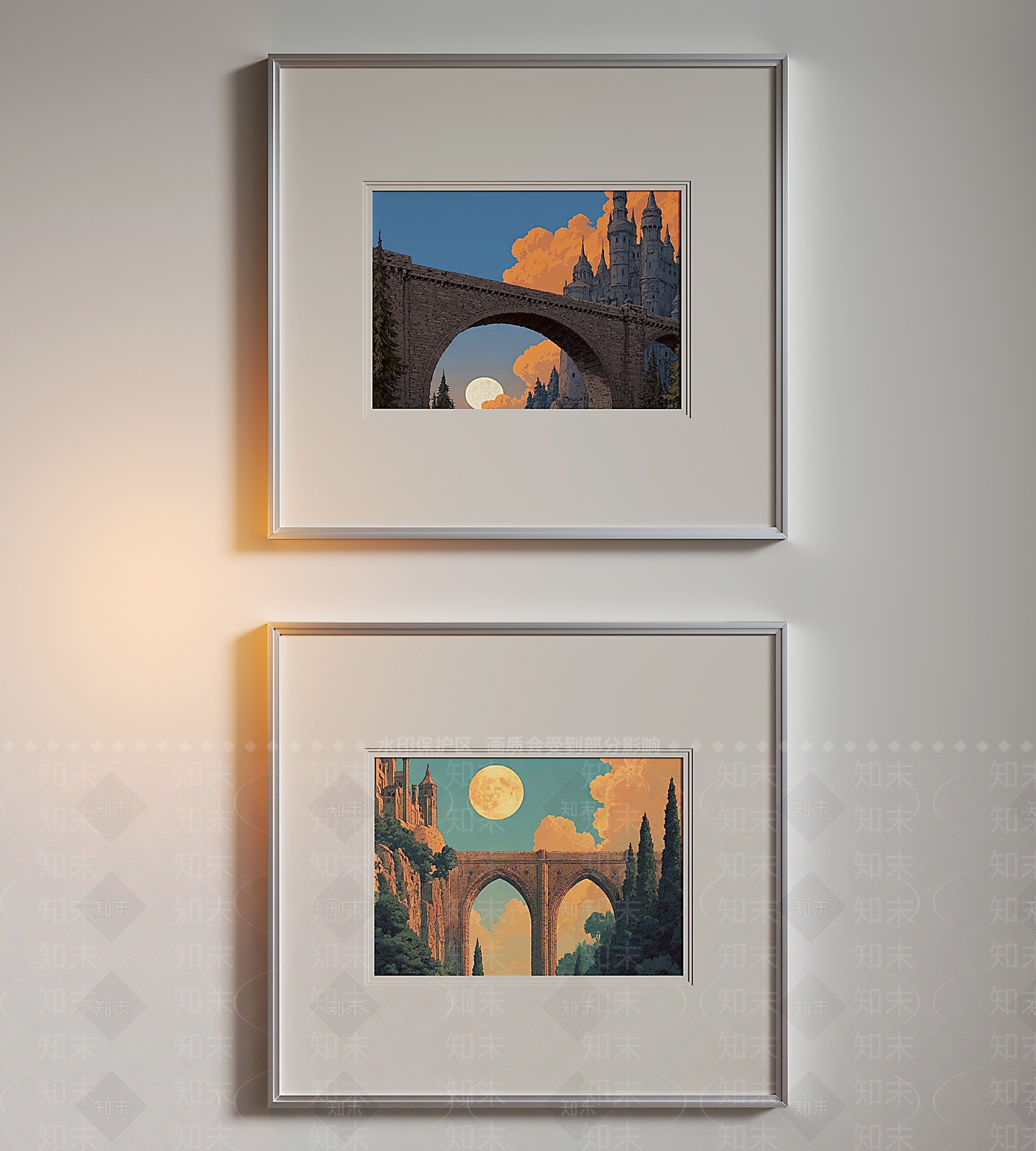 现代简约艺术展厅3D模型下载【ID:1232361487】