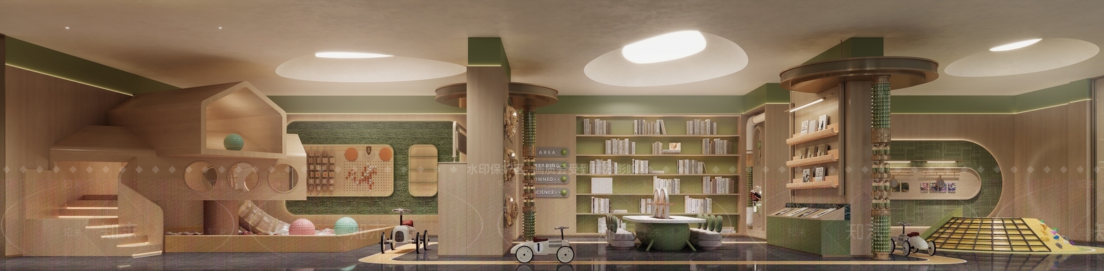 原木风儿童乐园3D模型下载【ID:1232364455】