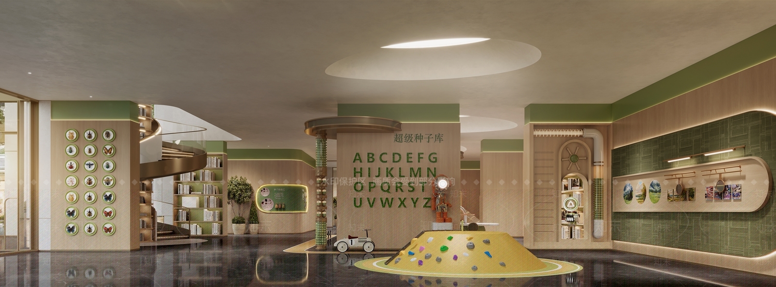 原木风儿童乐园3D模型下载【ID:1232364455】