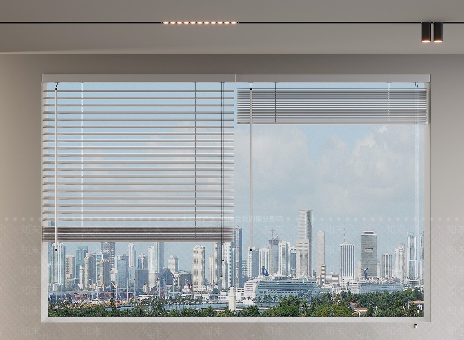极简百叶帘3D模型下载【ID:1232361724】