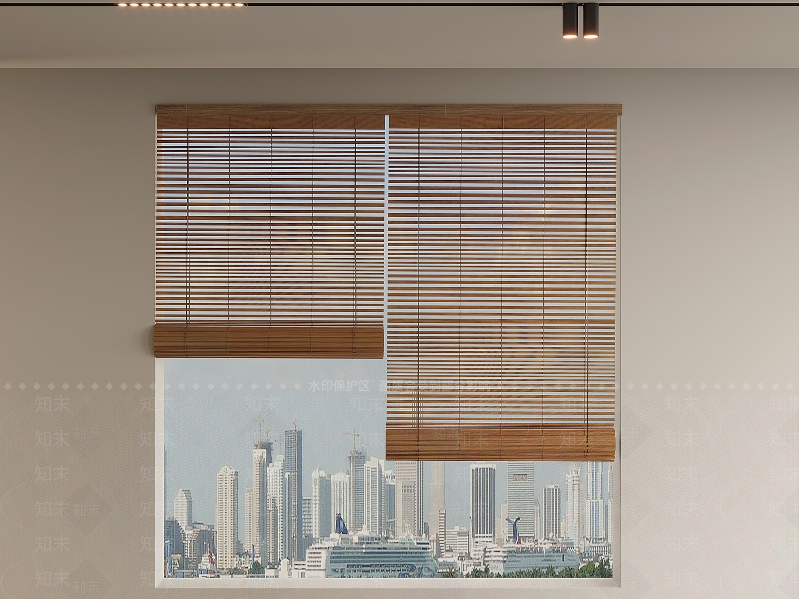 极简百叶帘3D模型下载【ID:1232361884】