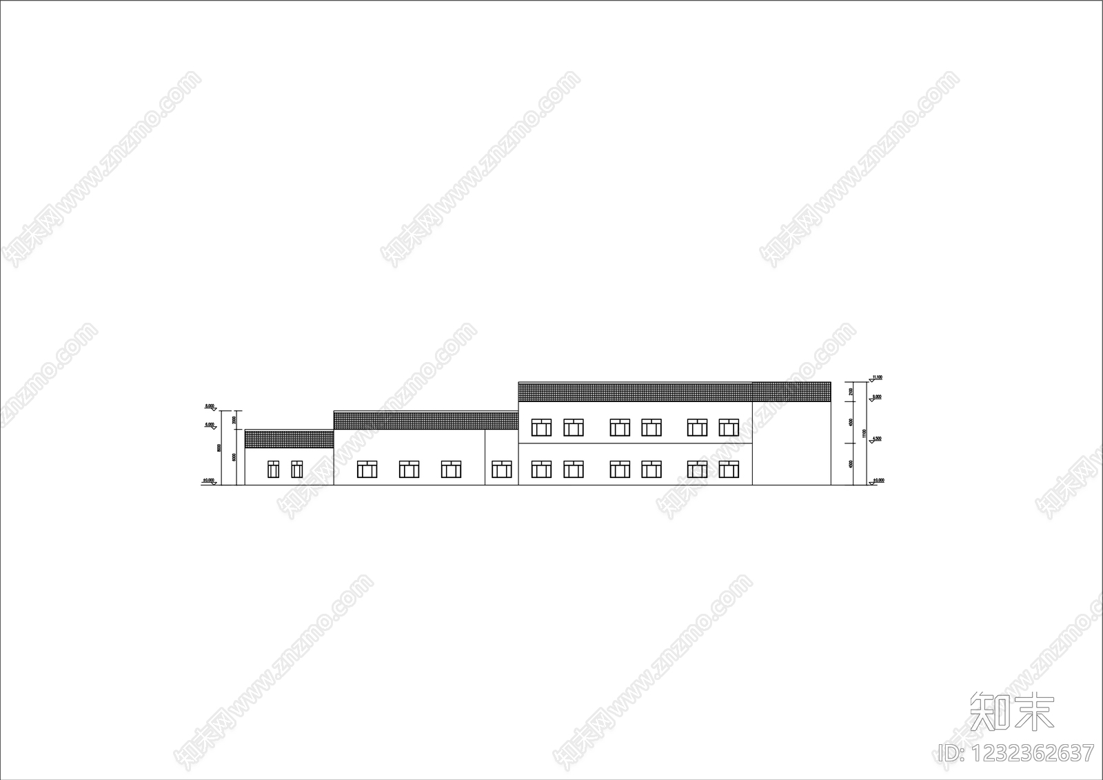 博物馆建筑cad施工图下载【ID:1232362637】