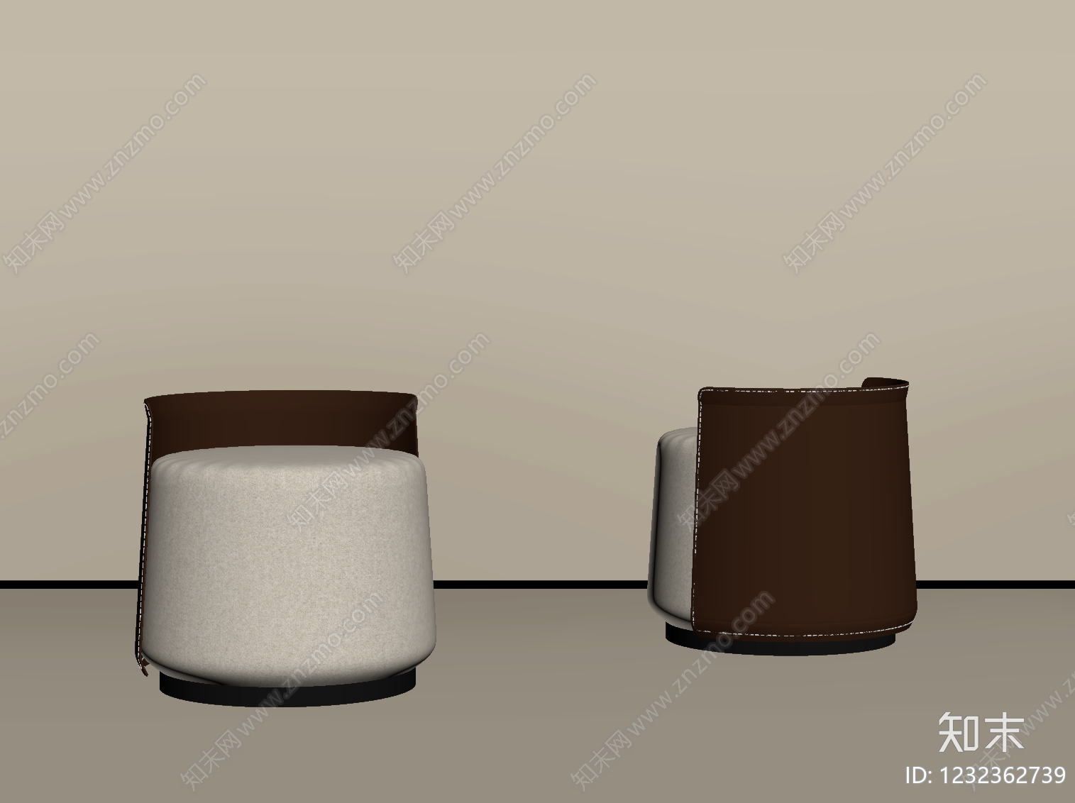 意式极简床尾凳SU模型下载【ID:1232362739】