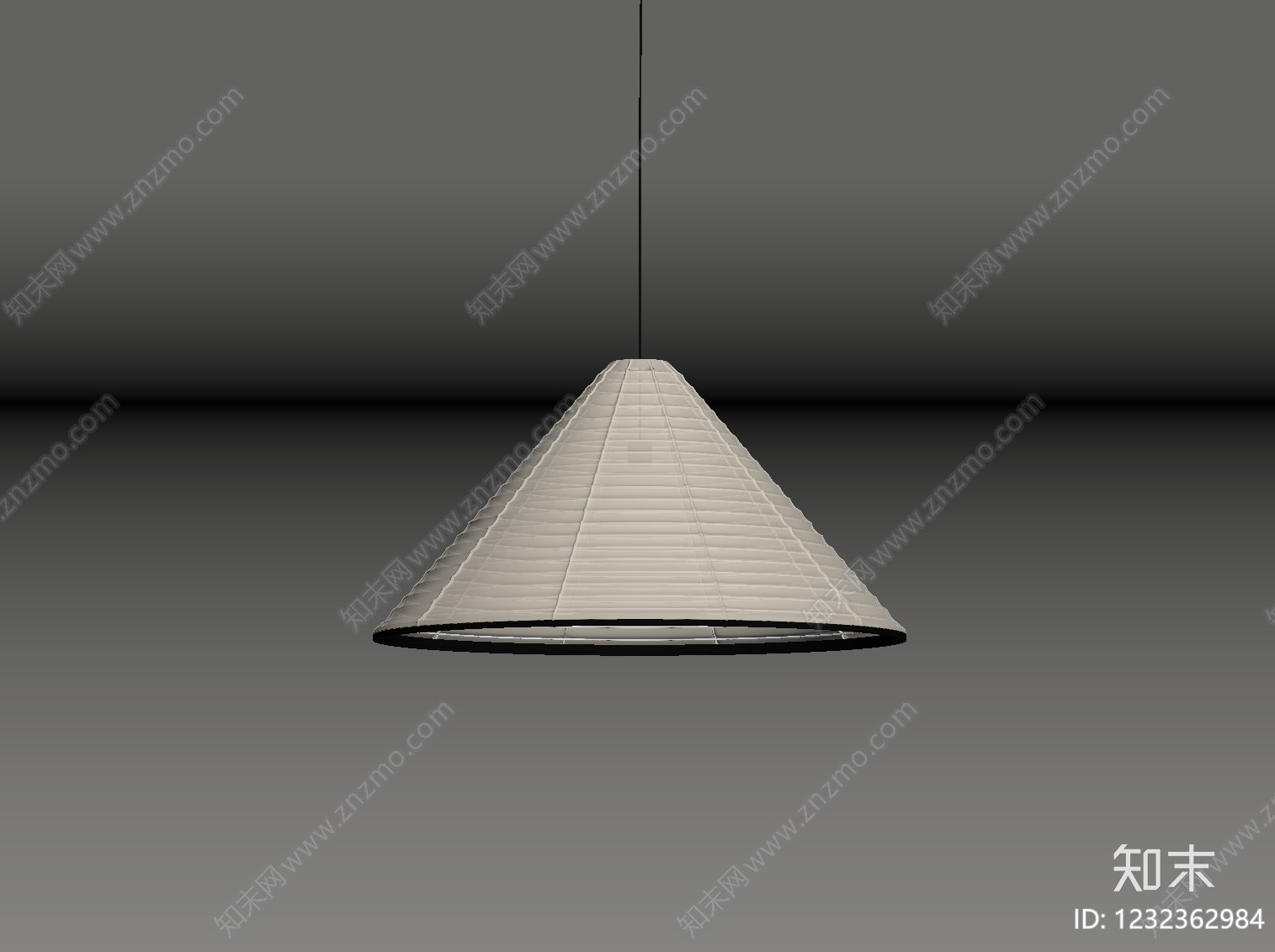 日式艺术吊灯SU模型下载【ID:1232362984】