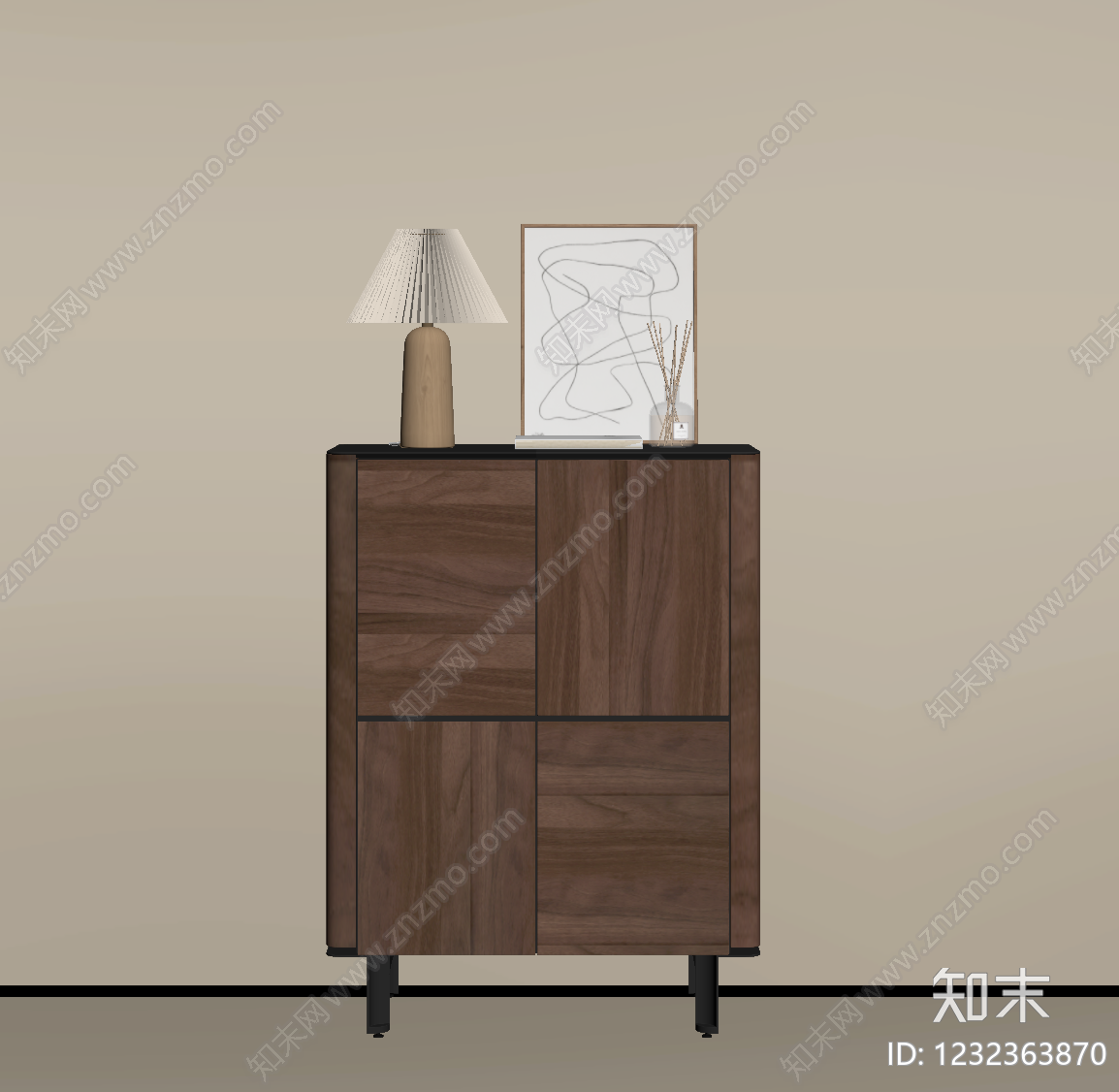 中古风斗柜SU模型下载【ID:1232363870】