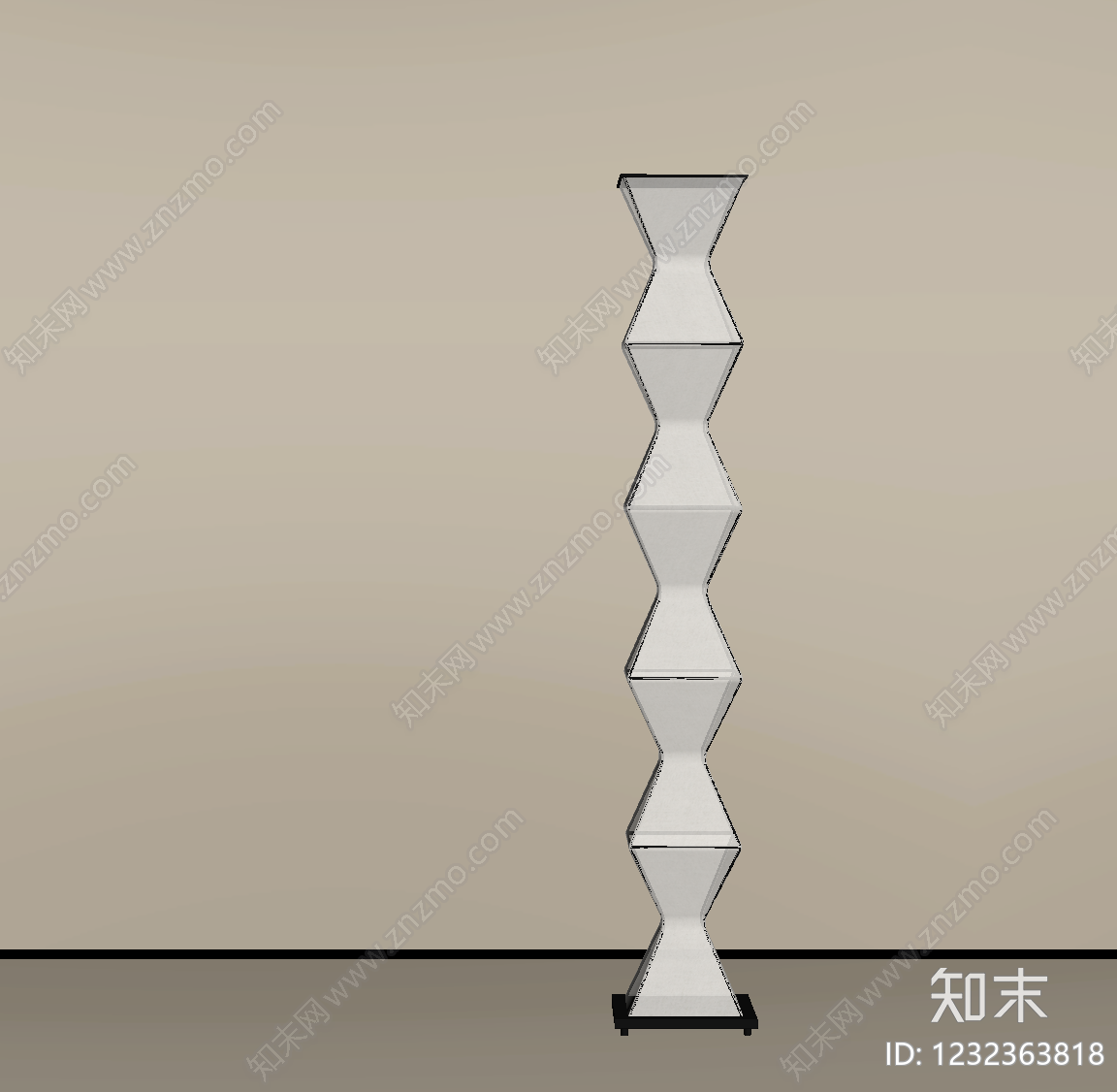 极简落地灯SU模型下载【ID:1232363818】