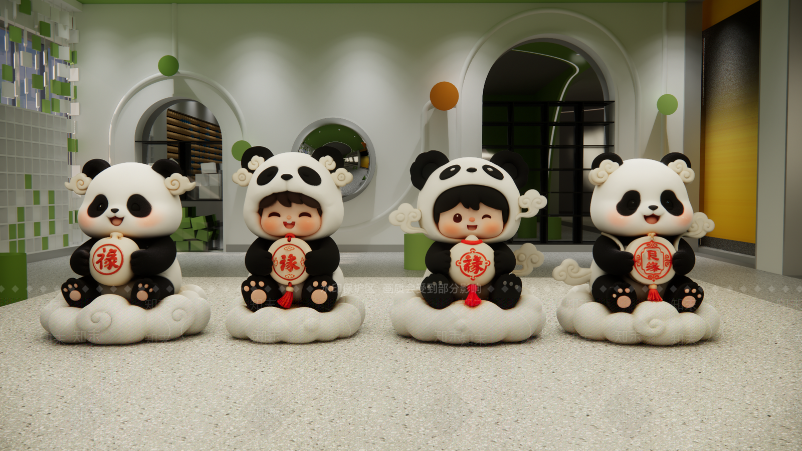 现代简约IP形象SU模型下载【ID:1232367993】
