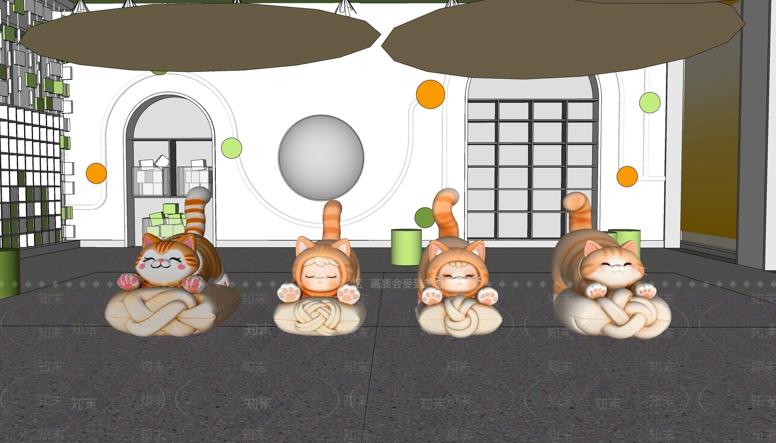 现代简约IP形象SU模型下载【ID:1232368010】