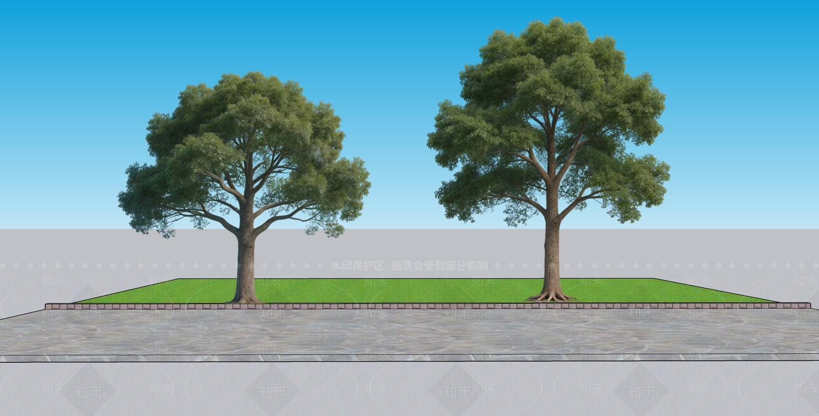 现代主义乔木SU模型下载【ID:1232368155】