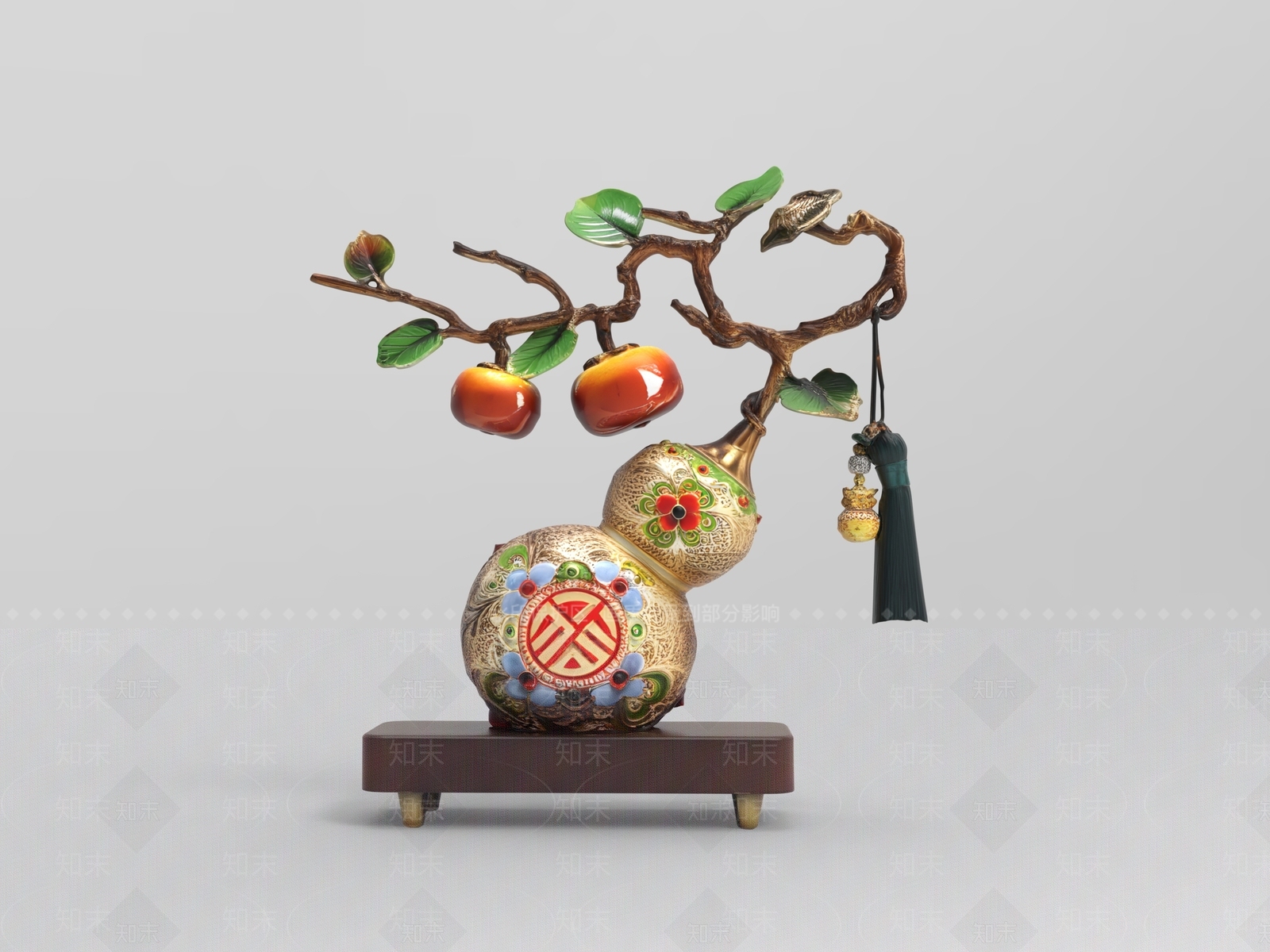 中式雕塑摆件3D模型下载【ID:1232369262】