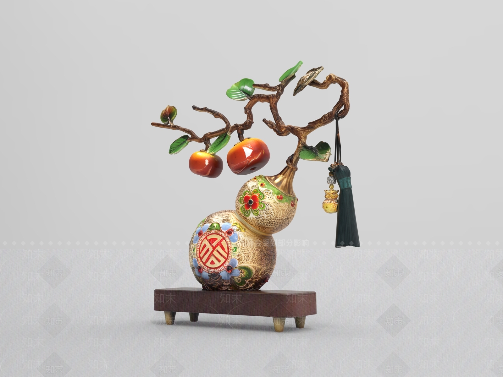 中式雕塑摆件3D模型下载【ID:1232369262】