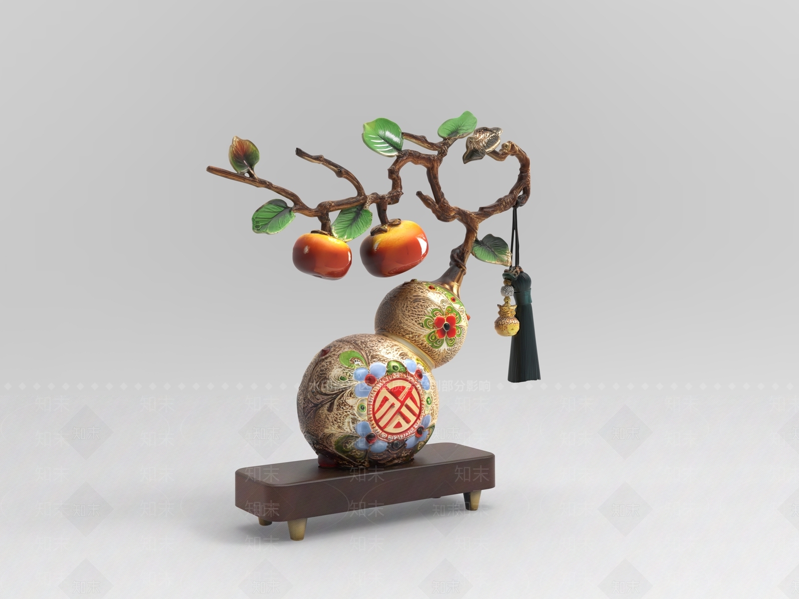 中式雕塑摆件3D模型下载【ID:1232369262】
