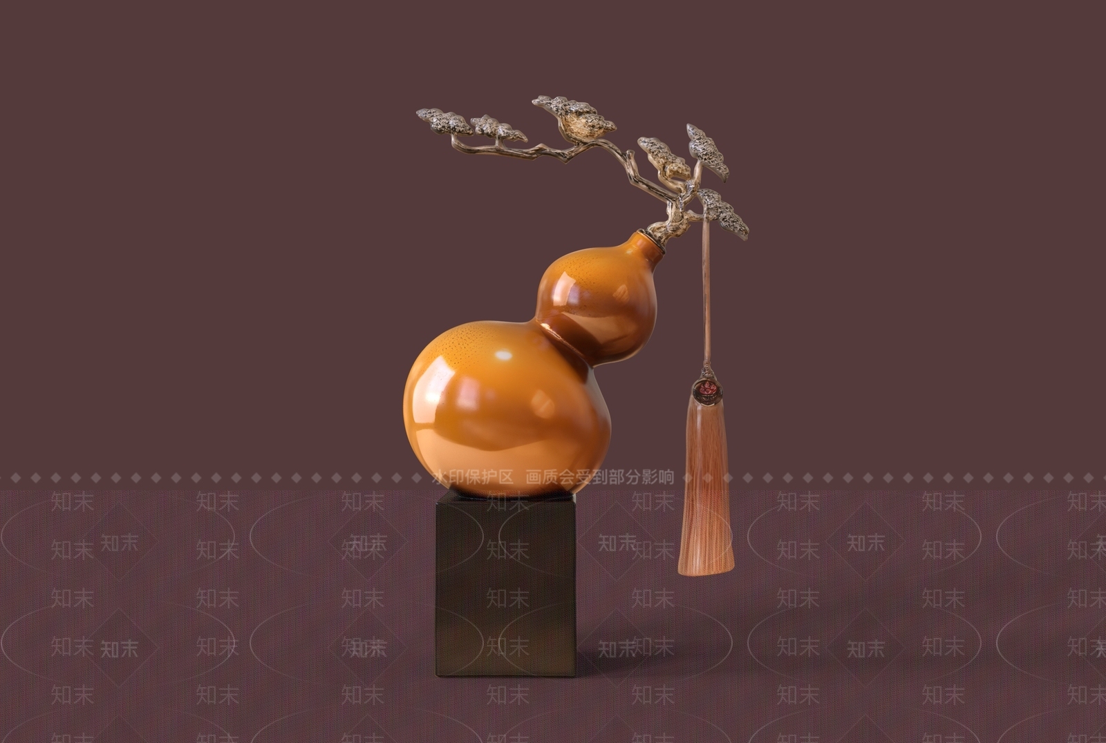 新中式雕塑摆件3D模型下载【ID:1232370432】
