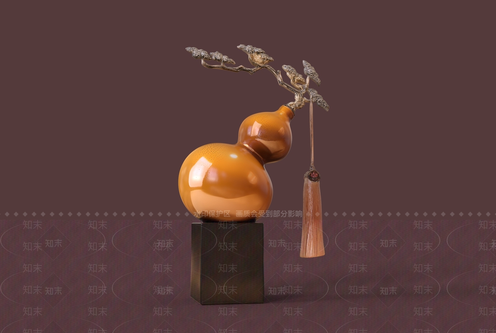 新中式雕塑摆件3D模型下载【ID:1232370432】